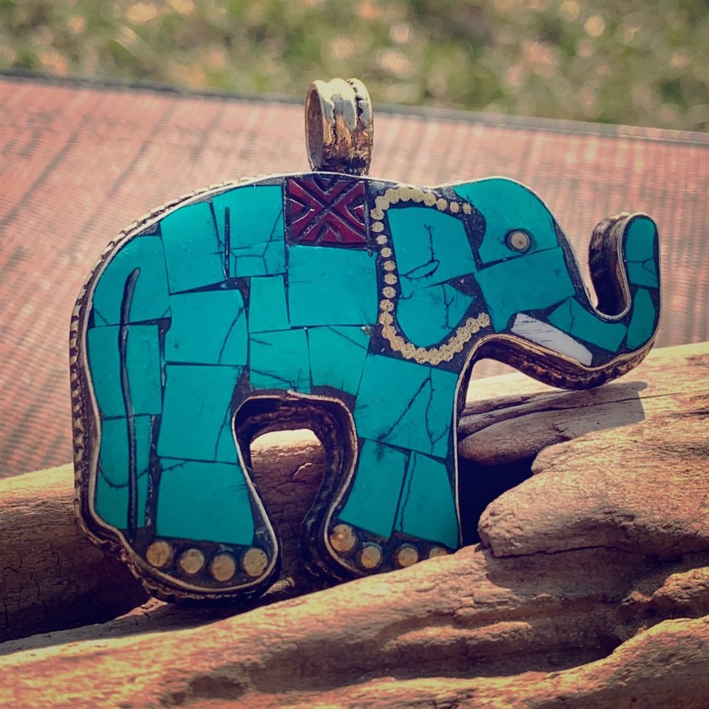 Elephant pendant. From Tibet/Nepal.